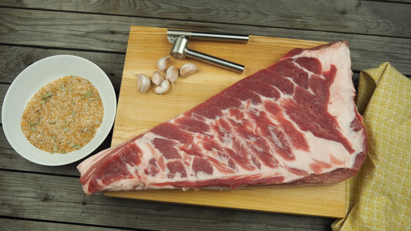 Fleisch Einlegen In Salzlake
